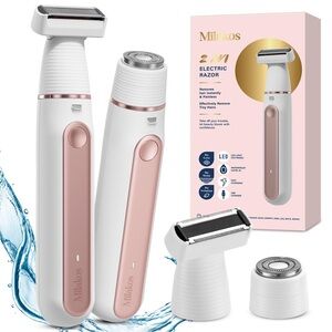 White and Pink Electric Razor for Women